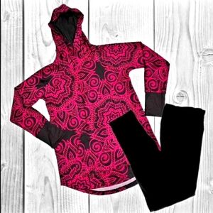 Lularoe Small Amber Hoodie and OS Leggings Outfit new